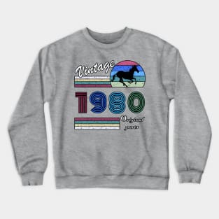 40 Years Old - Made in 1980 - 40th Birthday Men Women Crewneck Sweatshirt